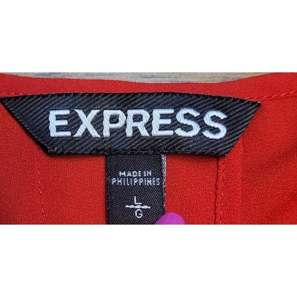 Express Red Split Back Tank Top Women’s Large EUC Summer Chic - Picture 6 of 8